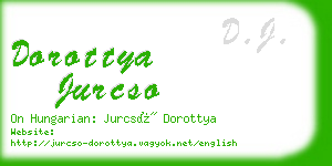 dorottya jurcso business card